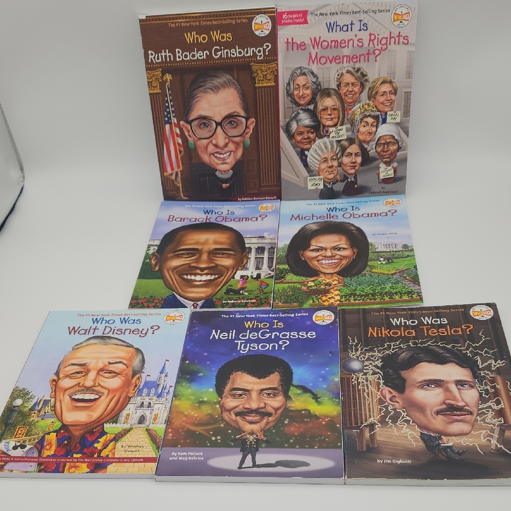 Who Was, Who Is, What Was Lot of 7 Books for Young Readers